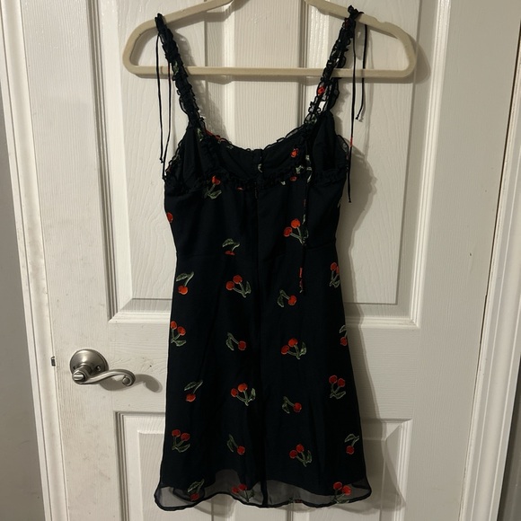 For Love and Lemons Cherry Print Mini Dress - Picture 3 of 7